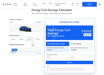 VinFast’s Energy Cost Saving Calculator Puts the Long-Term Value of EV Ownership in Focus