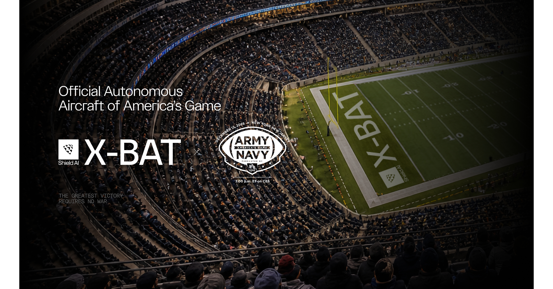 Shield AI's X-BAT named official autonomous aircraft of the Army-Navy Game