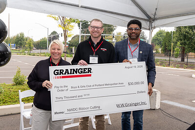 Grainger presents community donation to Boys & Girls Club of Portland Metropolitan Area