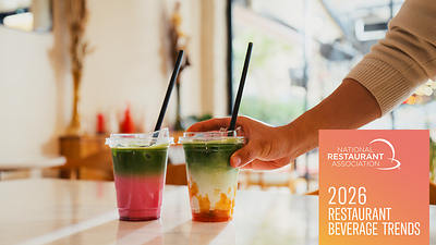 The next delivery opportunity may be in the cup according to the new 2026 Restaurant Beverage Trends report from the National Restaurant Association