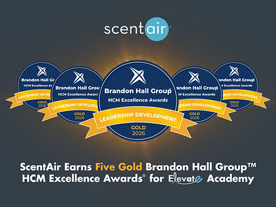 ScentAir Wins Five Gold Brandon Hall Group™ HCM Excellence Awards® for ELEVATE Academy