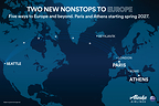 Alaska Airlines announces new nonstop service to Athens and Paris, connecting Seattle to more of the world