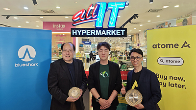 From left to right: Blueshark Malaysia Head of Marketing Strategy & Communications, Mr. Eric Lim; ALL IT Hypermarket Head of Marketing, Mr. Cagen Tan; Atome Head of BNPL Malaysia, Mr. Danny Lim From left to right: Blueshark Malaysia Head of Marketing Strategy & Communications, Mr. Eric Lim; ALL IT Hypermarket Head of Marketing, Mr. Cagen Tan; Atome Head of BNPL Malaysia, Mr. Danny Lim