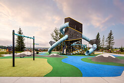 The Lookout Playground @ Sky Ranch. Three storeys of tunnels, tubes and a view worth climbing for. For kids, play is their job. It's how they test their own limits, figure out what their bodies can do, negotiate turns with a stranger on a rope bridge, and decide, all on their own, whether to take the tall slide or the twisty one first. A good playground doesn't just burn off energy, it gives kids a place to be brave in small, safe doses.