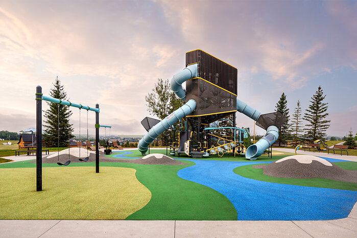 The Lookout Playground @ Sky Ranch. Three storeys of tunnels, tubes and a view worth climbing for. For kids, play is their job. It's how they test their own limits, figure out what their bodies can do, negotiate turns with a stranger on a rope bridge, and decide, all on their own, whether to take the tall slide or the twisty one first. A good playground doesn't just burn off energy, it gives kids a place to be brave in small, safe doses.