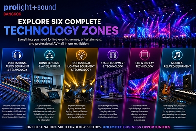 The show will feature six technology zones covering the breadth of the entertainment and pro AV industries