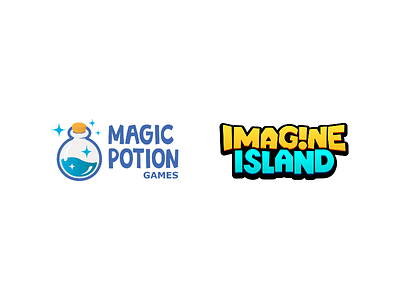Magic Potion Games and Imagine Island Logos
