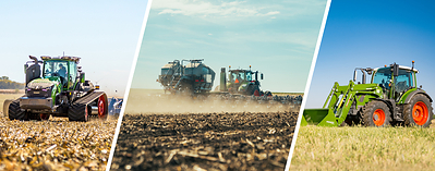Fendt's exhibit at the 2026 Farm Progress Show showcased the global launches of (from left to right) the 1100 Vario MT Gen 2 Track Tractor and Momentum 80-Foot Planter, along with the North American debut of the 300 Vario Gen5 tractor.