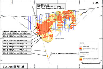 Figure 2 – BWDD-26-0003 – Section 375425 looking East