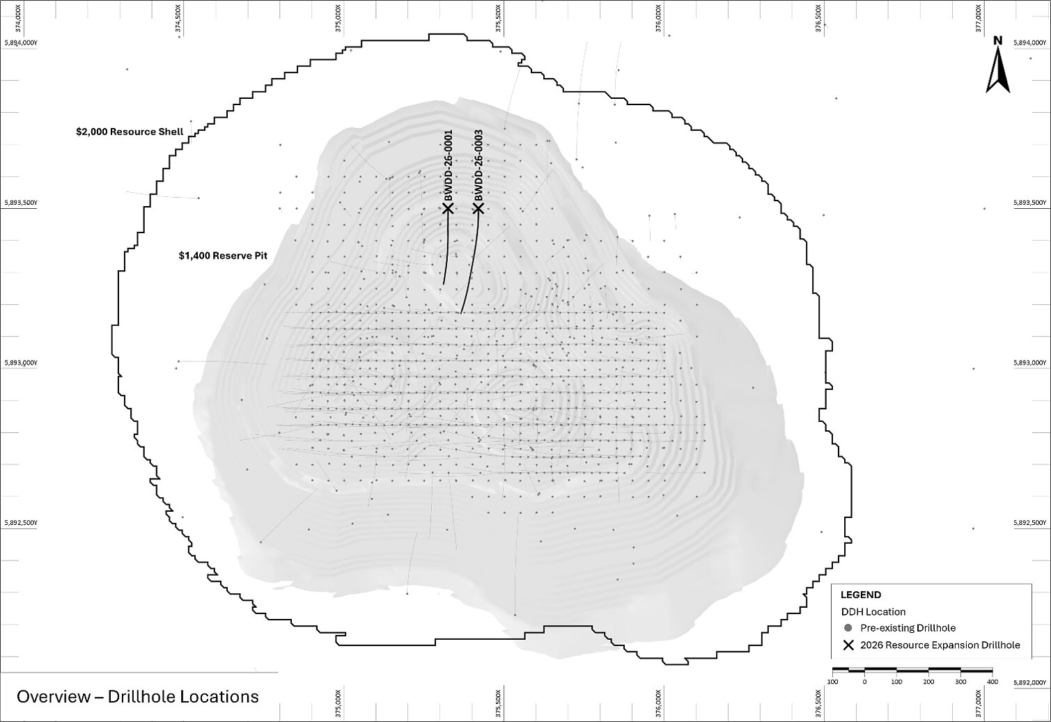 Figure 3 – Resource Expansion Drill Hole Collar Overview Figure 3 – Resource Expansion Drill Hole Collar Overview