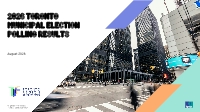TORONTO MUNICIPAL ELECTION ISSUES - POLLING RESULTS