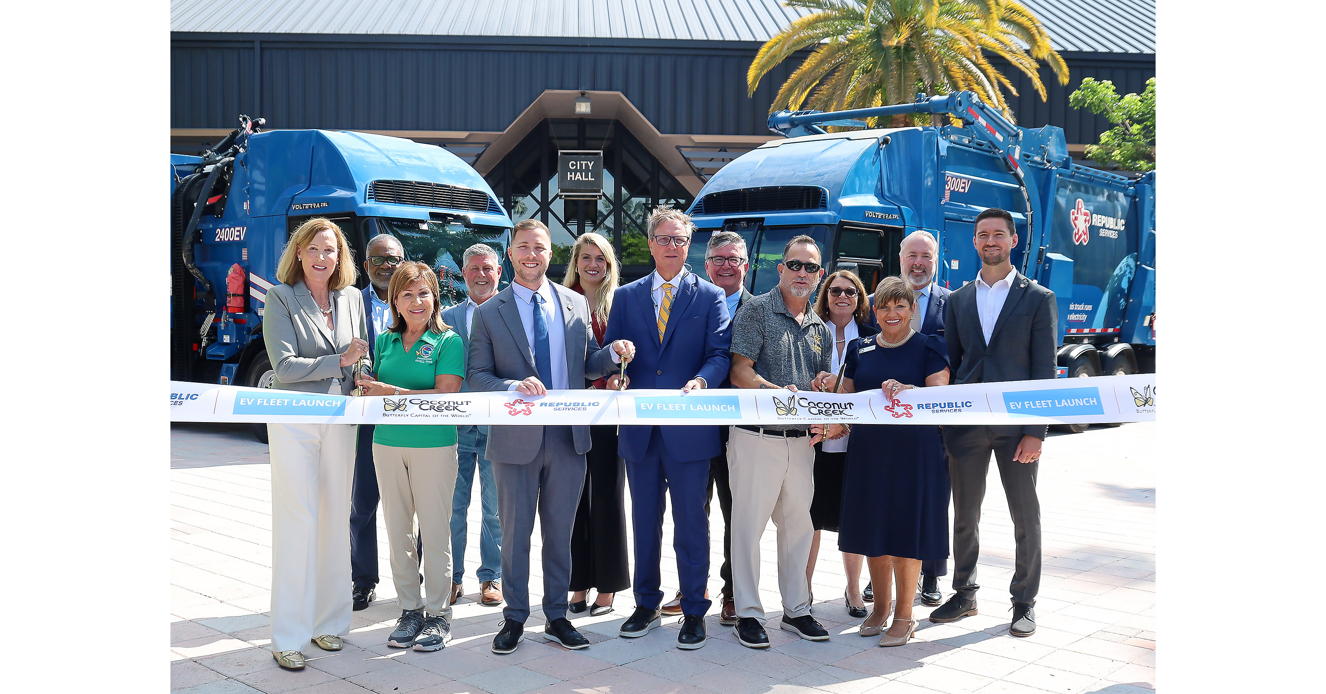 City of Coconut Creek Launches Florida's First Fully Electric Residential Recycling and Waste Collection Fleet