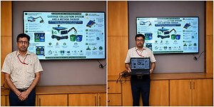 Chandigarh University Electronics & Communication Engineers Develop Solar Powered Robot for Garbage Management