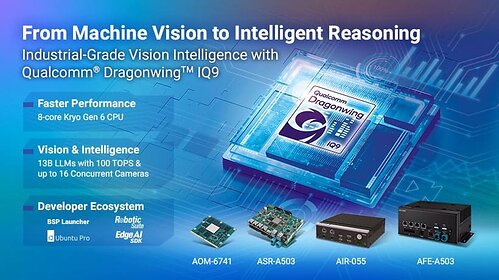 Advantech Unveils Qualcomm® Dragonwing™ IQ9-Based Solutions for Industrial Vision Intelligence