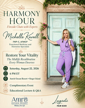 Longévité Palm Beach Founder Michelle Kavall to Speak at Amrit Ocean Resort on Perimenopause and Midlife Health