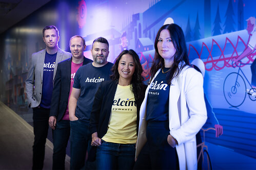 Helcim executive team members - Seamus MacIsaac, Brett Popkey, Nic Beique, Marjorie Junio-Read, Miranda Russell. Helcim executive team members - Seamus MacIsaac, Brett Popkey, Nic Beique, Marjorie Junio-Read, Miranda Russell.