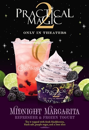 Crafted With a Little Magic: Pinkberry Unveils Limited-Time Midnight Margarita Treats Inspired by Practical Magic 2