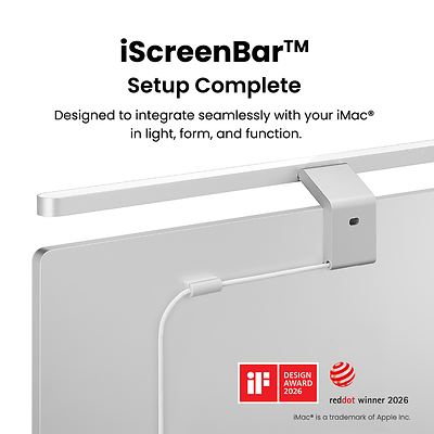 BenQ Launches iScreenBar, the First Monitor Light Bar Built for iMac®