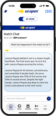 IBM Match Chat App (Photo Credit: IBM)