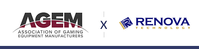 Renova Technology joins the Association of Gaming Equipment Manufacturers (AGEM) as an Associate Member.