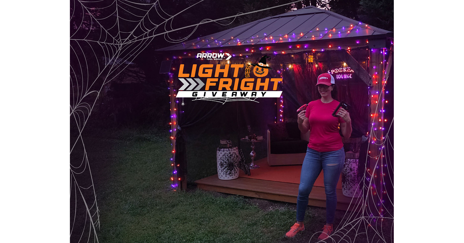 Arrow Tool Group and DIY Expert Serena Appiah "Light the Fright" with Halloween Decorating Giveaway