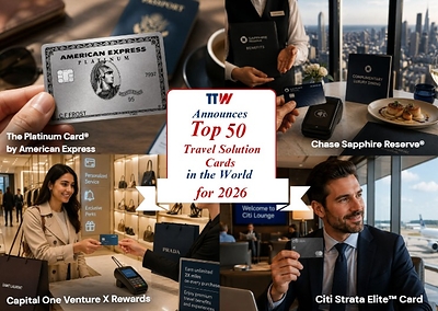 TTW Announces the Top 50 Travel Solution Cards in the World for 2026