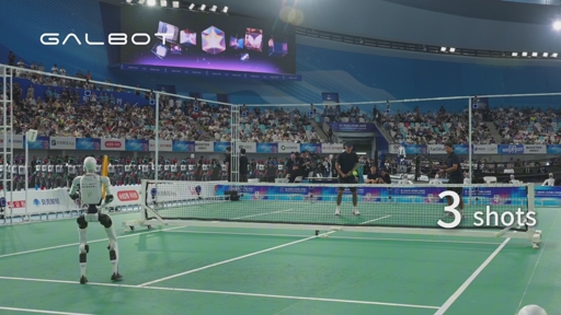 World's First Autonomous Humanoid Tennis Match: GALBOT Robots Complete 100+ Consecutive Rallies