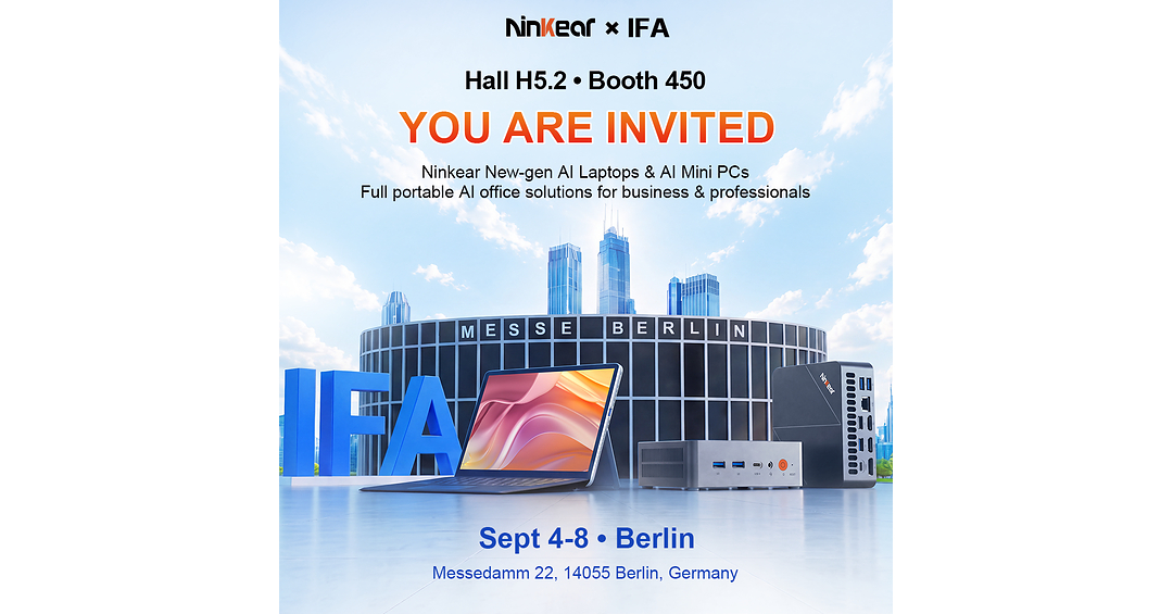 Ninkear to Unveil AI-Ready Mini PCs and Performance Laptops at IFA 2026