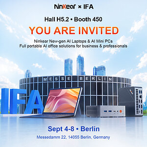 Ninkear präsentiert auf der IFA 2026 KI-fähige Mini-PCs und leistungsstarke Laptops