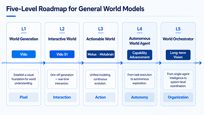 Five-Level Roadmap for General World Models