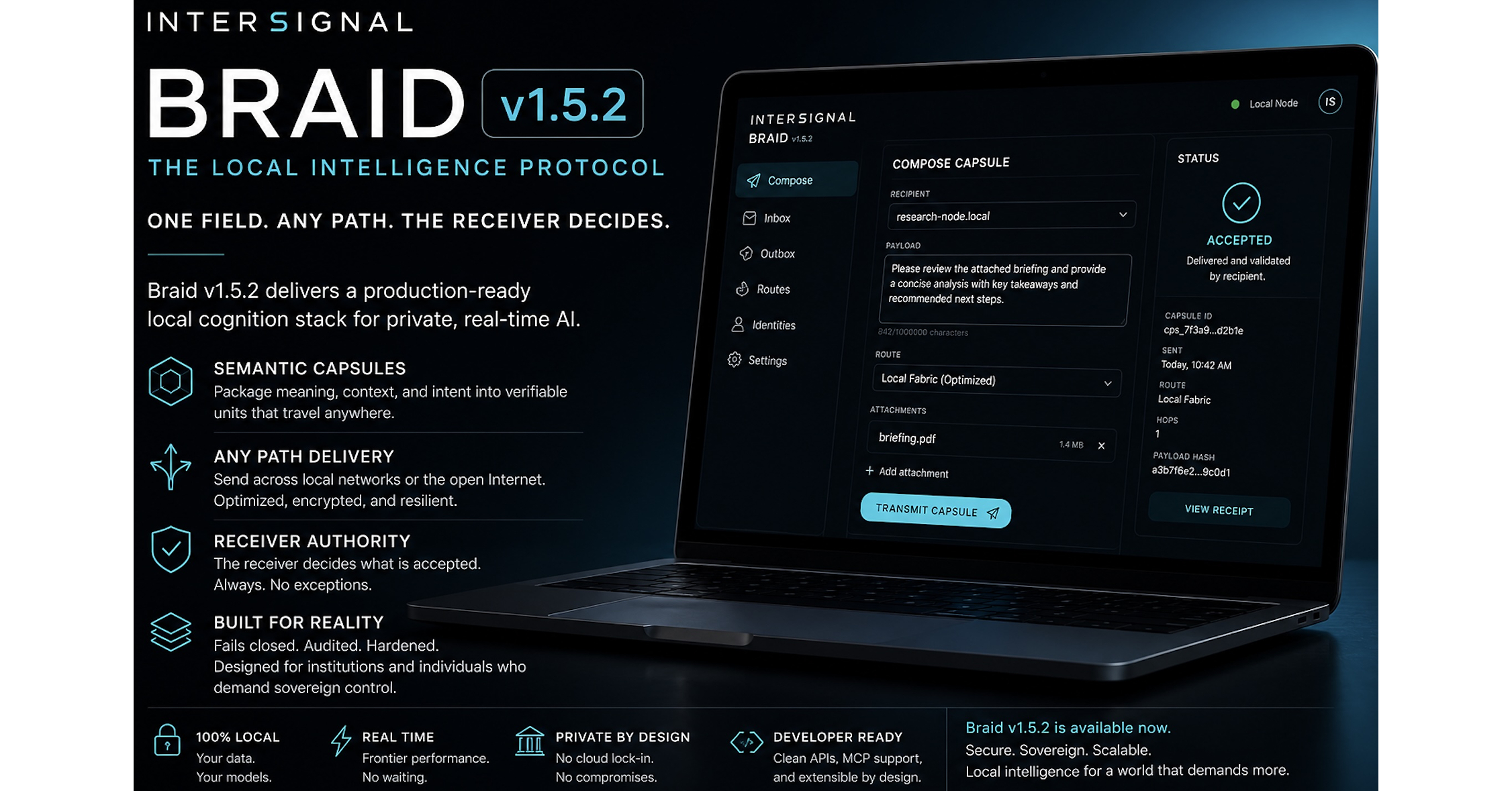 Intersignal Demonstrates Cross-Platform Local AI Collaboration as Braid Enters Next Development Phase