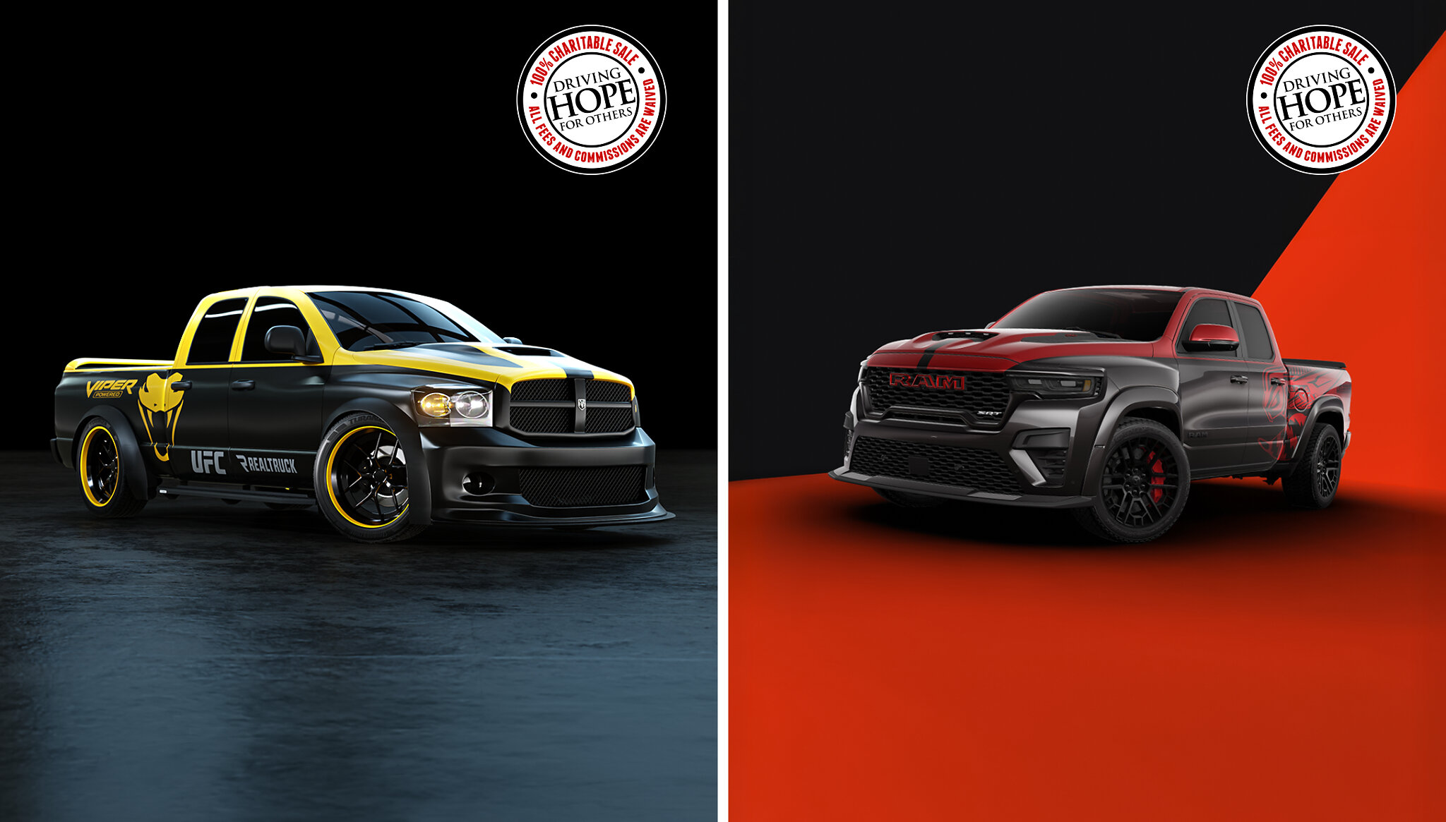 Two Championship-Style Trucks from Ram, UFC, and RealTruck to Be Auctioned for Charity During Barrett-Jackson's 2026 Las Vegas Auction