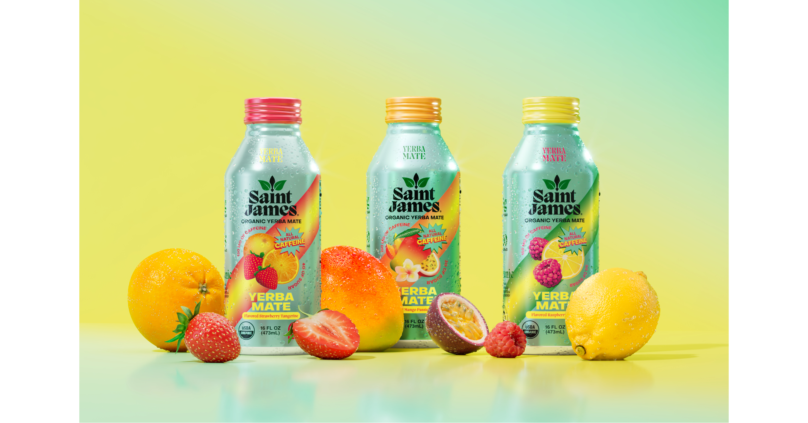 SAINT JAMES ICED TEA EXPANDS INTO YERBA MATE WITH NEW ORGANIC BEVERAGE LINE, SAINT JAMES YERBA MATE