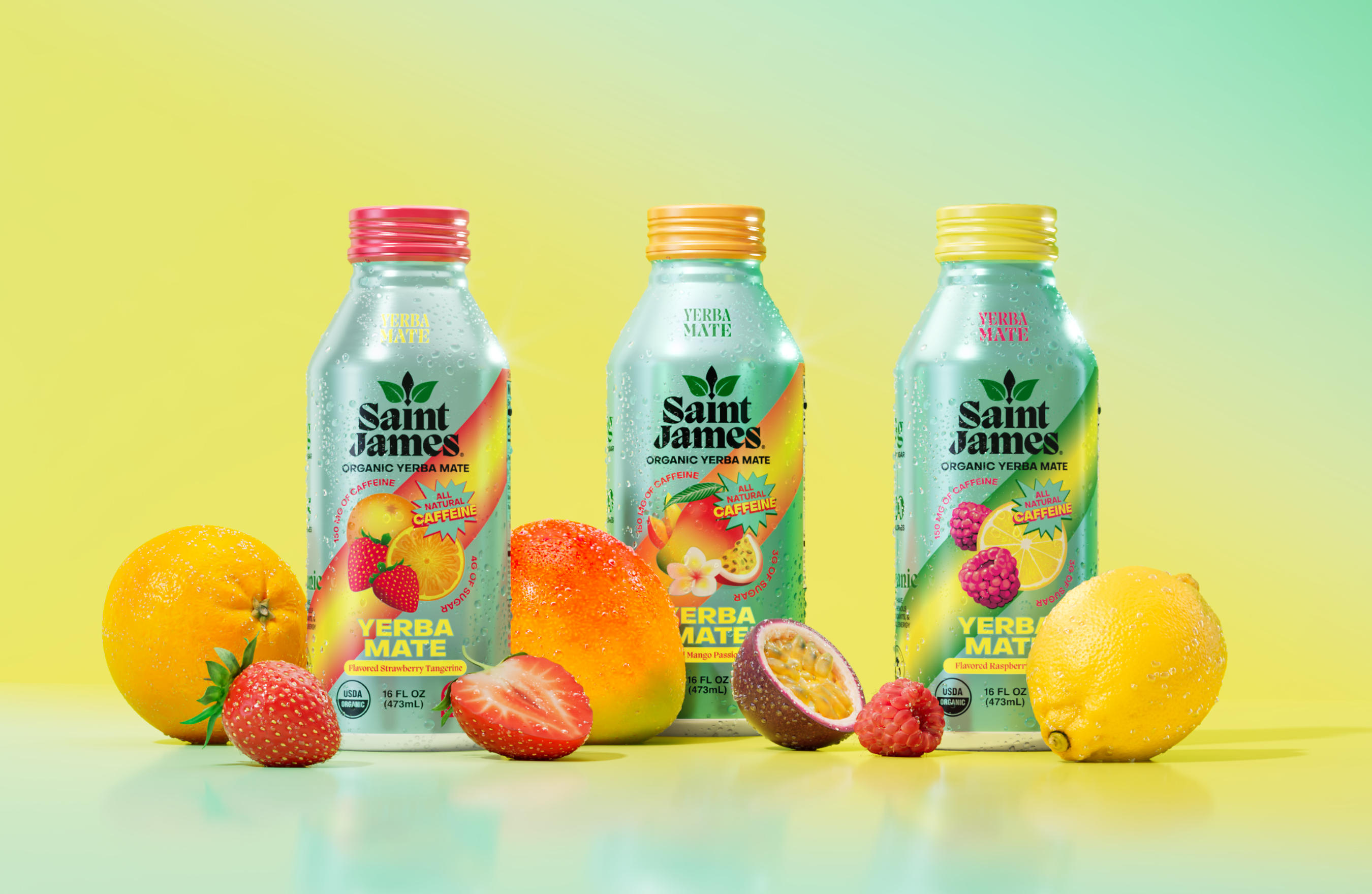 SAINT JAMES ICED TEA EXPANDS INTO YERBA MATE WITH NEW ORGANIC BEVERAGE LINE, SAINT JAMES YERBA MATE