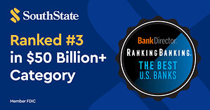SouthState Bank Ranked Third Among Largest U.S. Banks in Bank Director's 2026 RankingBanking Study