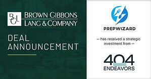 BGL Announces PrepWizard has Received a Strategic Investment from 404 Endeavors
