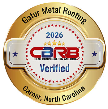 WCBRB Best Business in America badge awarded to Gator Metal Roofing.