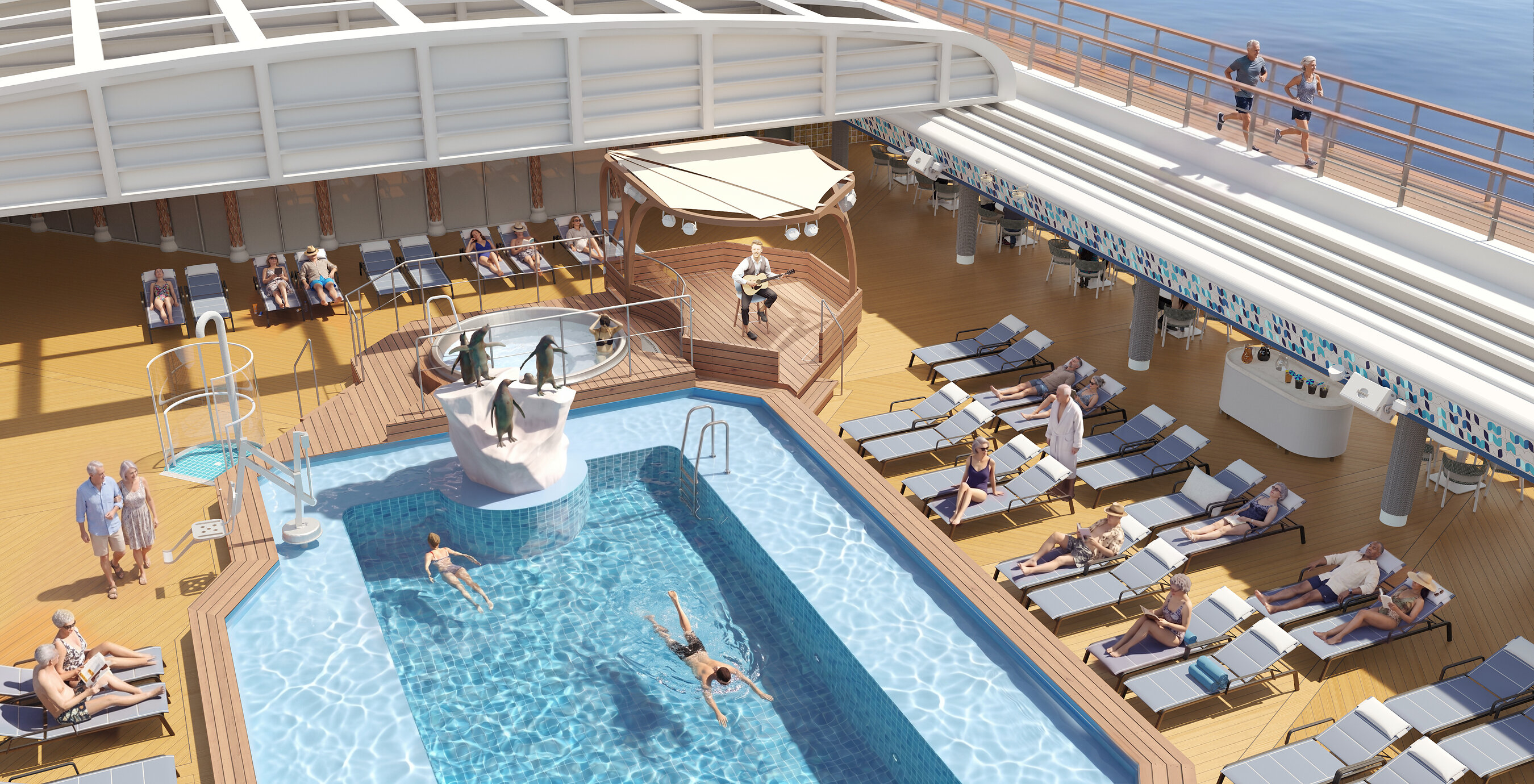 Holland America Evolution Expands Live Music Offerings with New Poolside Bandstands on Oosterdam and Zuiderdam