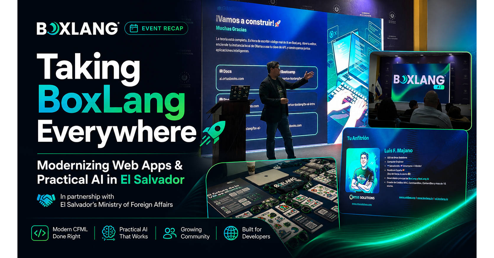 Ortus Solutions Brings BoxLang and BoxLang AI to Business and Technology Leaders in El Salvador