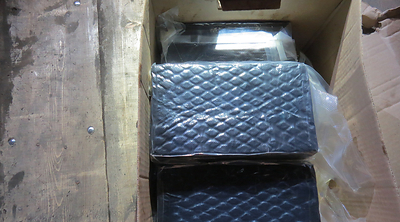 A portion of the suspected cocaine seized at the Blue Water Bridge on August 13, 2026.