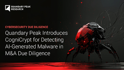Quandary Peak Research Introduces CogniCrypt for Detecting AI-Generated Malware in M&A Due Diligence