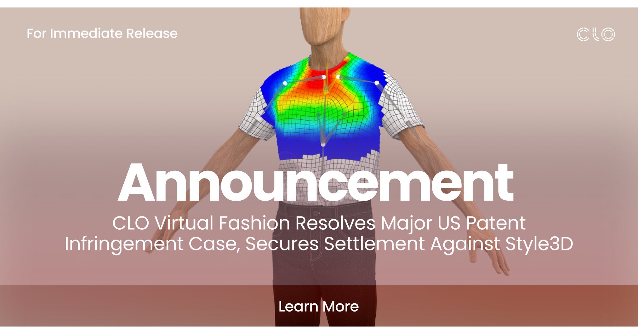 CLO Virtual Fashion legt großen US-Patentverletzungsstreit bei und erzielt Vergleich mit Style3D CLO Virtual Fashion legt großen US-Patentverletzungsstreit bei und erzielt Vergleich mit Style3D