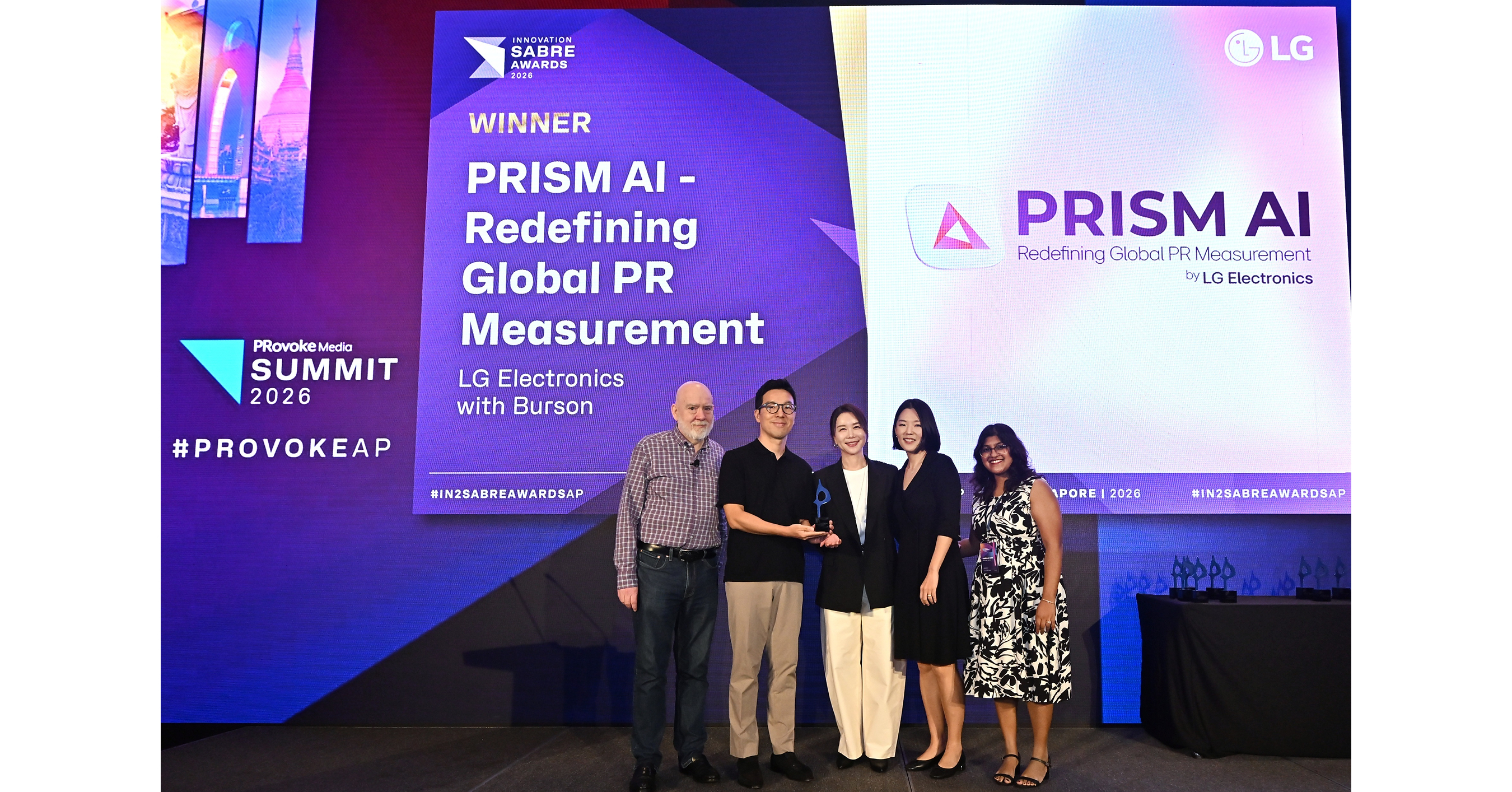 LG ELECTRONICS' PRISM AI WINS BEST AI TOOL/PRODUCT AT THE 2026 IN2 SABRE AWARDS ASIA-PACIFIC - PR Newswire