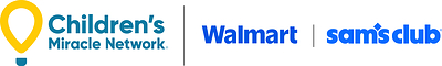 Children's Miracle Network and Walmart and Sam's Club Logo Lockup