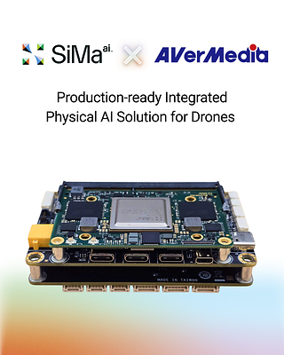 SiMa.ai and AVerMedia to Showcase Integrated Drone AI Solution at August 27, 2026 Drone Seminar