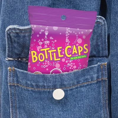Iconic Pocket Packs feature Bottle Caps, Everlasting Gobstopper, Lemonhead, Jujyfruits, Red Hots and Runts