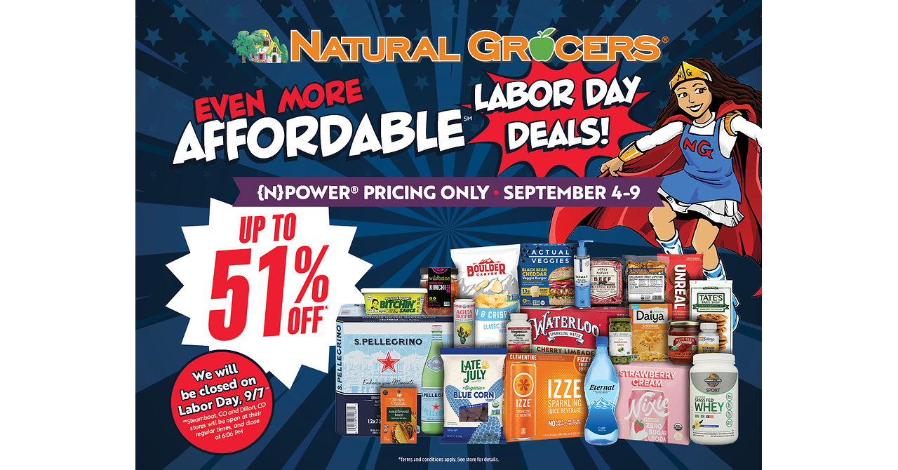 Natural Grocers® Invites Customers to Celebrate Labor Day with Special Deals, September 4-9, 2026