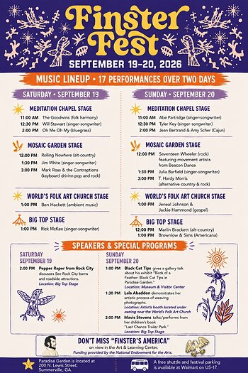 2026 Finster Fest Music and Speaker Lineup