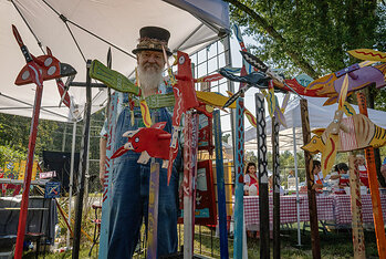 Participating artist Charlie Dingler. Credit: Ted Degener