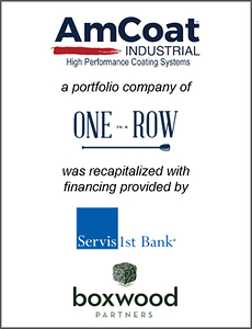 Boxwood Partners Advises AmCoat Industrial on Senior Secured Financing from ServisFirst Bank